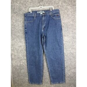 Harley Davidson Jeans Men's 38x32 Blue Denim Relaxed Biker Riding Workwear